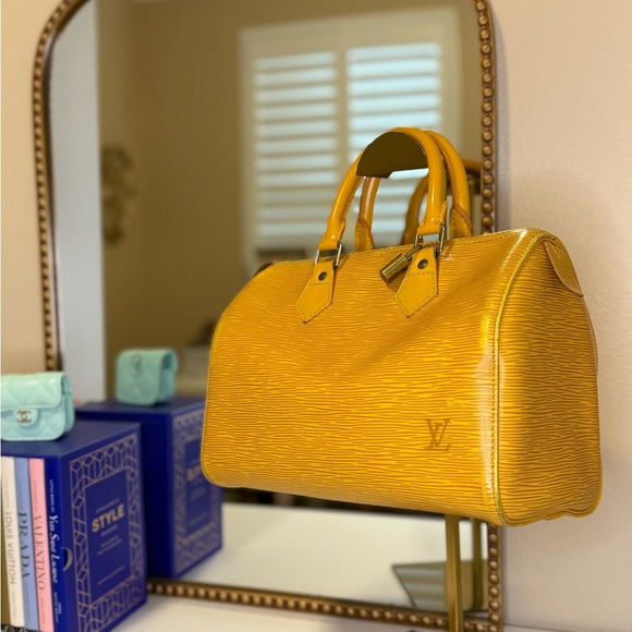 Louis Vuitton Handbags - Louis Vuitton Yellow Epi Speedy 25 Handbag